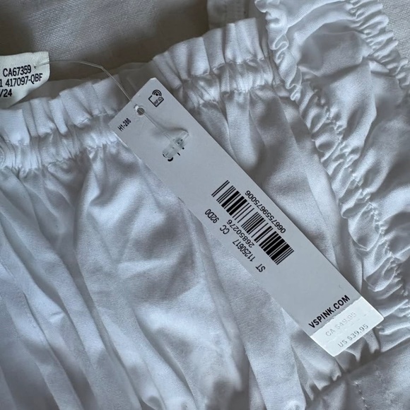 New with tags Pink by Frankies bikinis White S/P - Picture 3 of 4